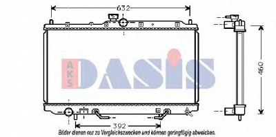 AKS DASIS 140056n -  Радиатор, охлаждение двигателя